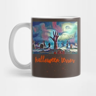 Halloween Terror Graveyard Mug